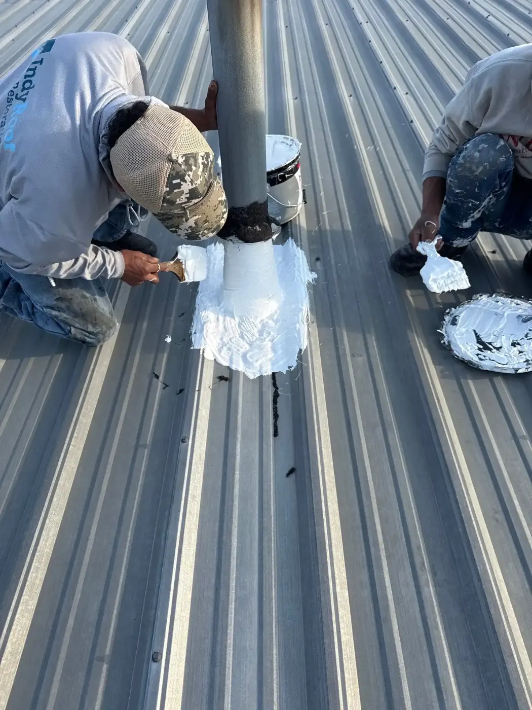 Flashing and seam work in Thorntown