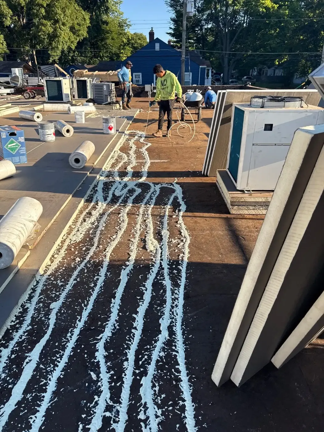 Commercial roofing by Thorntown Commercial Roofing near Ulen, IN
