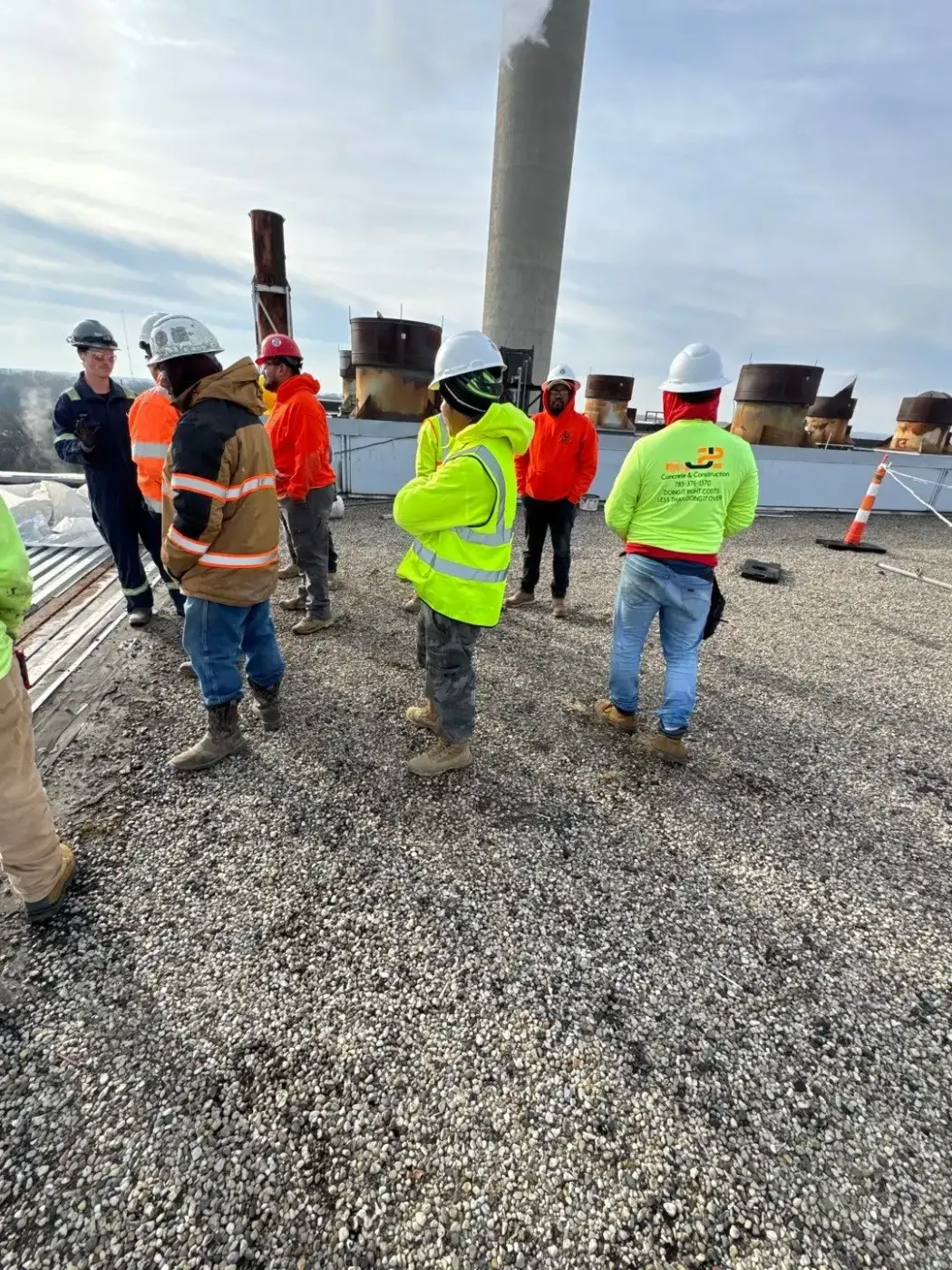 Commercial roof inspection documented in Thorntown